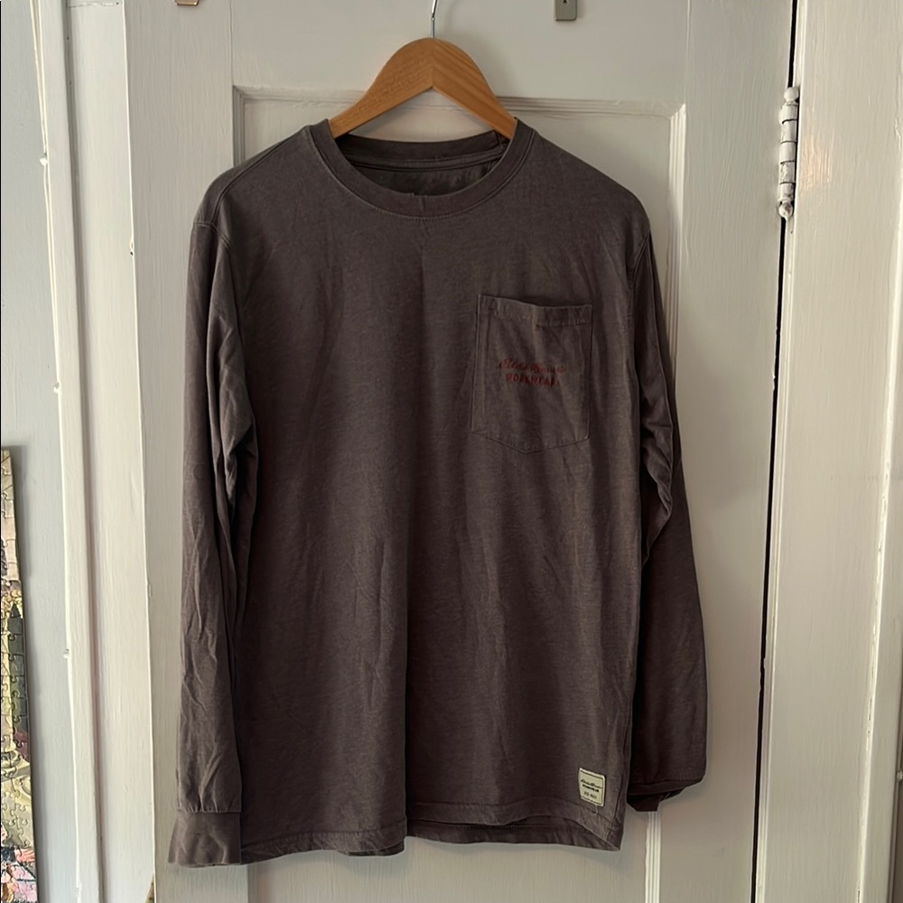 Eddie Bauer Gray Long Sleeve Tee Soft Fabric